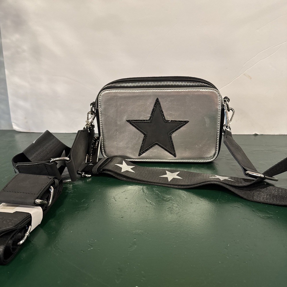 Vintage Havana Crossbody in black and silver‎ preowned